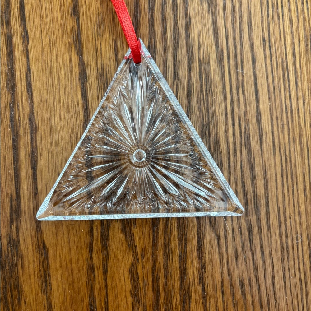 Waterford triangle ornament